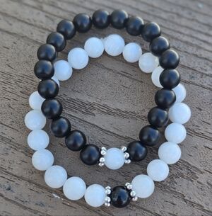 "Yin Yang" Handmade Beaded Bracelets